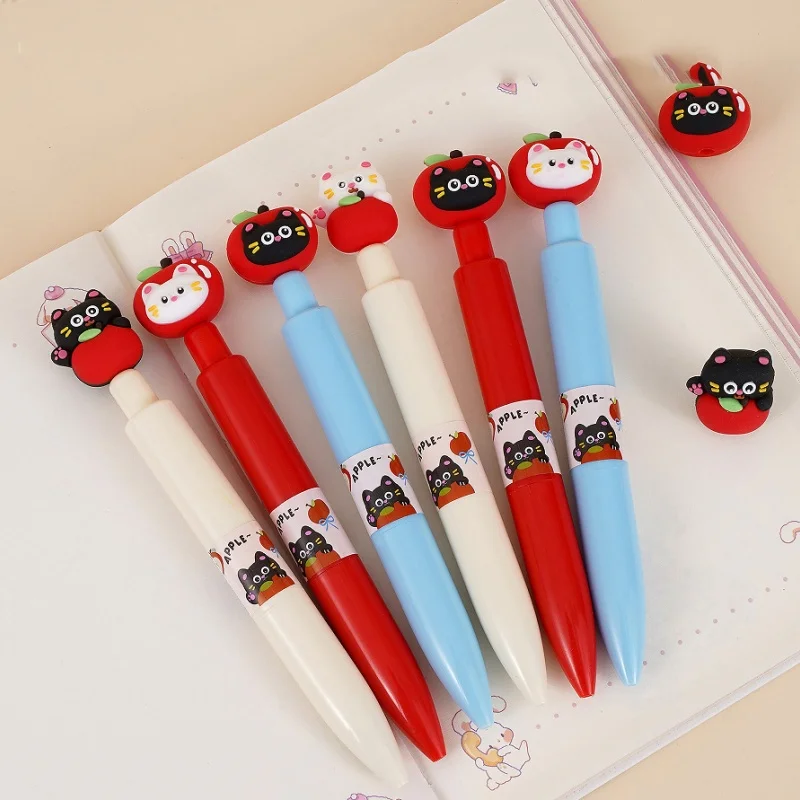 36PCS/ лот CREATIVE APPLE CAT PRESS GEL PEN CUTE 0.5MM BLACK INK нейтральные ручки для написания офисных школьных принадлежностей
36PCS/ лот CREATIVE APPLE CAT PRESS GEL PEN CUTE 0.5MM BLACK INK нейтральные ручки для написания офисных школьных принадлежностей