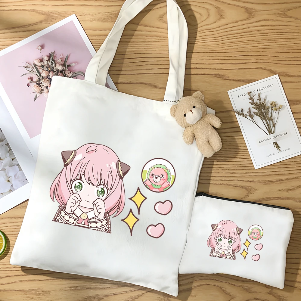 3pcs/set kawaii SPY FAMILY Anya Forger Loid shoulder bag Anime figure Yor Forger canvas bag large capacity Personality Versatile
3pcs/set kawaii SPY FAMILY Anya Forger Loid shoulder bag Anime figure Yor Forger canvas bag large capacity Personality Versatile