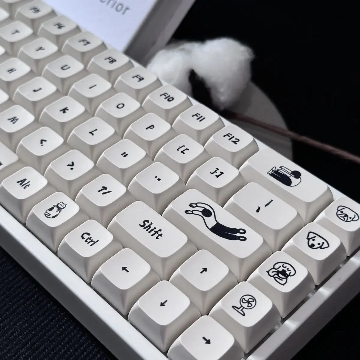 Cartoon appearance cute fashion swinging XDA highly mechanical keyboard keycaps cartoon PBT material hot sublimation
Cartoon appearance cute fashion swinging XDA highly mechanical keyboard keycaps cartoon PBT material hot sublimation
