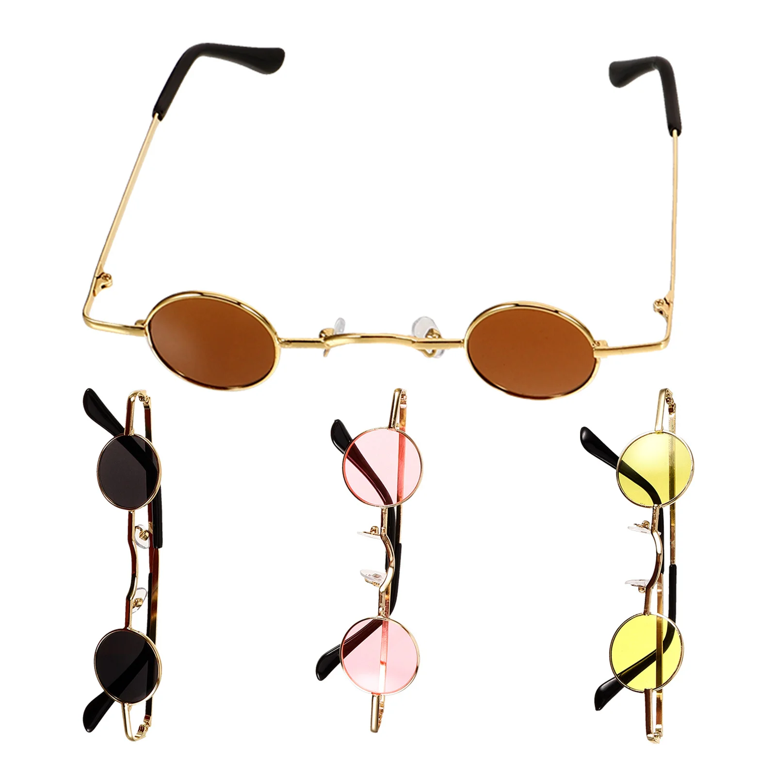 4Pcs Mini Round Sunglasses for Women Men Small Fashionable Sun Glasses Vintage Hip Hop Eyewear Lightweight Uv Protection Beach
4Pcs Mini Round Sunglasses for Women Men Small Fashionable Sun Glasses Vintage Hip Hop Eyewear Lightweight Uv Protection Beach