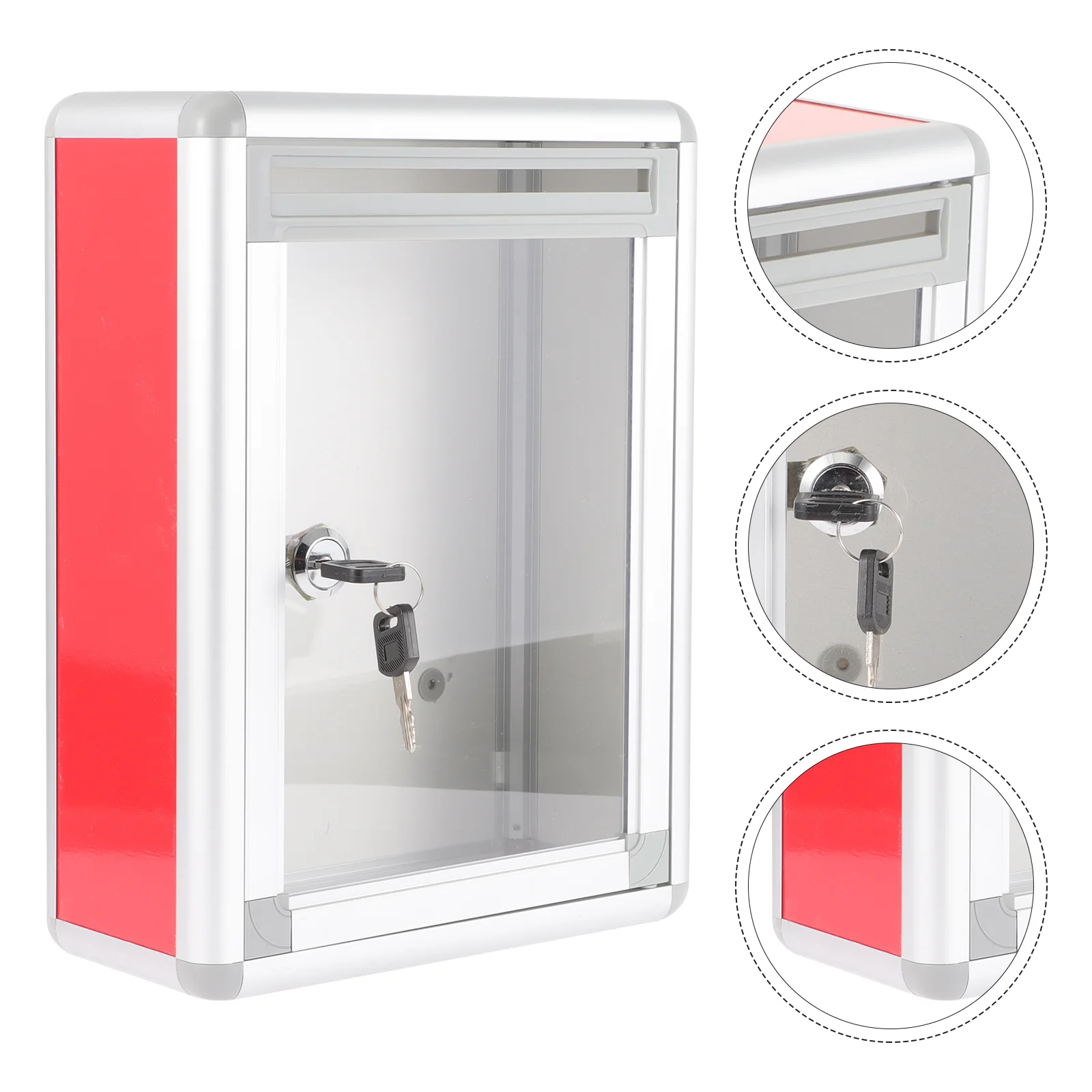 Suggestion Box Complaint Mailbox Letter Post Container with Lock Ballot Hanging Postbox School Aluminum Alloy Opinion
Suggestion Box Complaint Mailbox Letter Post Container with Lock Ballot Hanging Postbox School Aluminum Alloy Opinion