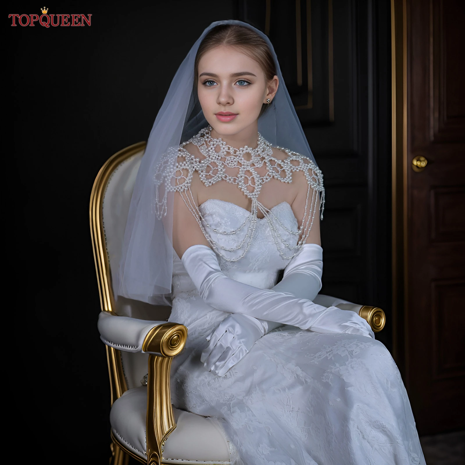 TOPQUEEN Vg09 Свадебная жемчужная накидка для невесты, роскошная уникальная женская жемчужная накидка с бисером, аксессуары для свадебного ужина, с возможностью индивидуального заказа
TOPQUEEN Vg09 Свадебная жемчужная накидка для невесты, роскошная уникальная женская жемчужная накидка с бисером, аксессуары для свадебного ужина, с возможностью индивидуального заказа