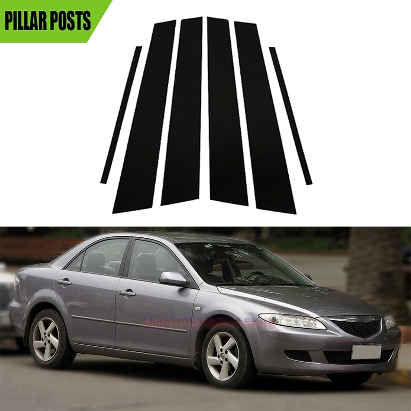 6PCS For Mazda 6 Sedan Pre-facelift Liftback 2003 2004 2005 2006 2007 Glossy Black Pillar Posts Door Window Decot Sticker Cover
6PCS For Mazda 6 Sedan Pre-facelift Liftback 2003 2004 2005 2006 2007 Glossy Black Pillar Posts Door Window Decot Sticker Cover