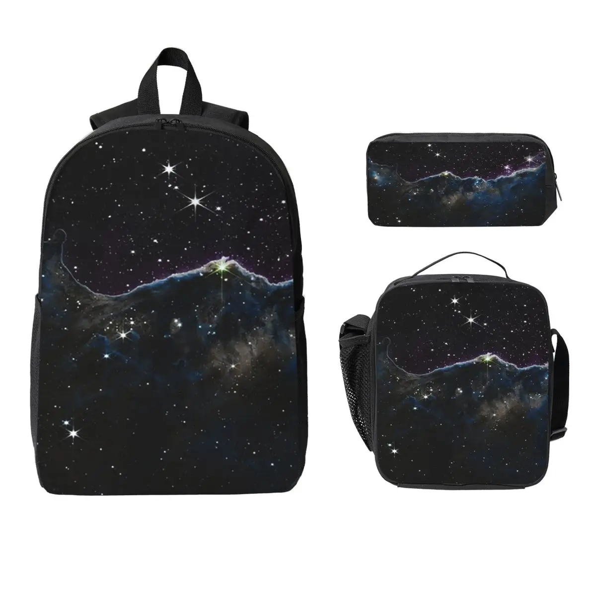 Cosmic Cliffs Carina Nebula Синий Фиолетовый Темный Рюкзак BookBag Школьная сумка Сумка для ноутбука Изолированная сумка для обеда 3 шт. Пенал
Cosmic Cliffs Carina Nebula Синий Фиолетовый Темный Рюкзак BookBag Школьная сумка Сумка для ноутбука Изолированная сумка для обеда 3 шт. Пенал