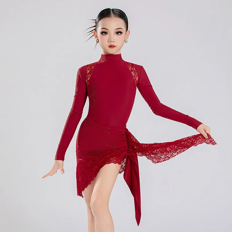 Kids Children New Latin Dance Costume for Girls Pleated Lace Practice Dancewear Stage Performance Split Bodysuit and Skirts Set
Kids Children New Latin Dance Costume for Girls Pleated Lace Practice Dancewear Stage Performance Split Bodysuit and Skirts Set