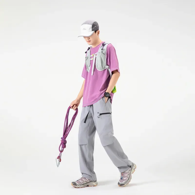 Весенний тренд, американские свободные спортивные повседневные брюки, универсальные повседневные брюки прямого кроя на открытом воздухе
Весенний тренд, американские свободные спортивные повседневные брюки, универсальные повседневные брюки прямого кроя на открытом воздухе