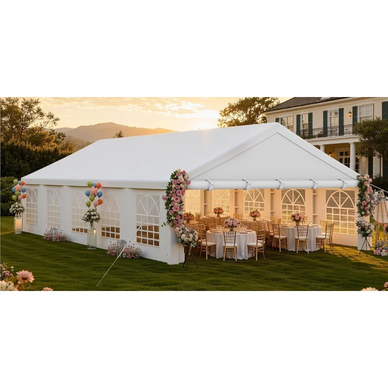 20x33Ft Heavy Duty Party Tent, Outdoor Wedding Shelter, Galvanized Canopy/ White Roof, Removable PVC Sidewalls, 3 Storage Bags
20x33Ft Heavy Duty Party Tent, Outdoor Wedding Shelter, Galvanized Canopy/ White Roof, Removable PVC Sidewalls, 3 Storage Bags