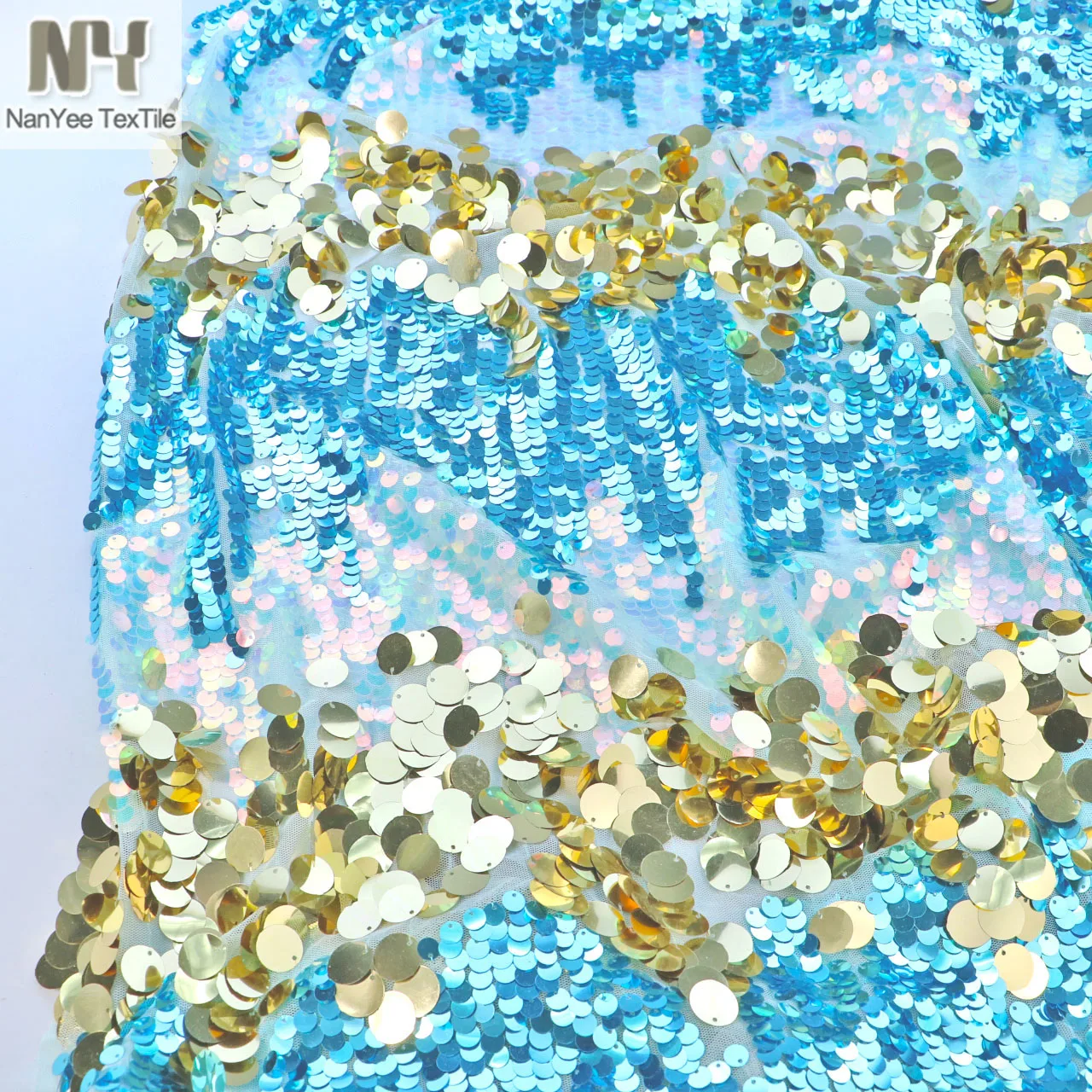 Fashion Turquoise Gold Color Ombre Large Big Dot Mixed Size Iridescent Sequins Mesh Fabric Stripe For Costume Dress Kimono
Fashion Turquoise Gold Color Ombre Large Big Dot Mixed Size Iridescent Sequins Mesh Fabric Stripe For Costume Dress Kimono