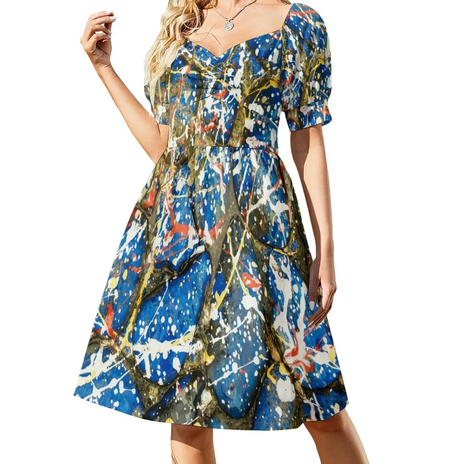 Blue Paint Drip Stones Short-Sleeved Dress birthday dress for women dress dresses women dresses
Blue Paint Drip Stones Short-Sleeved Dress birthday dress for women dress dresses women dresses