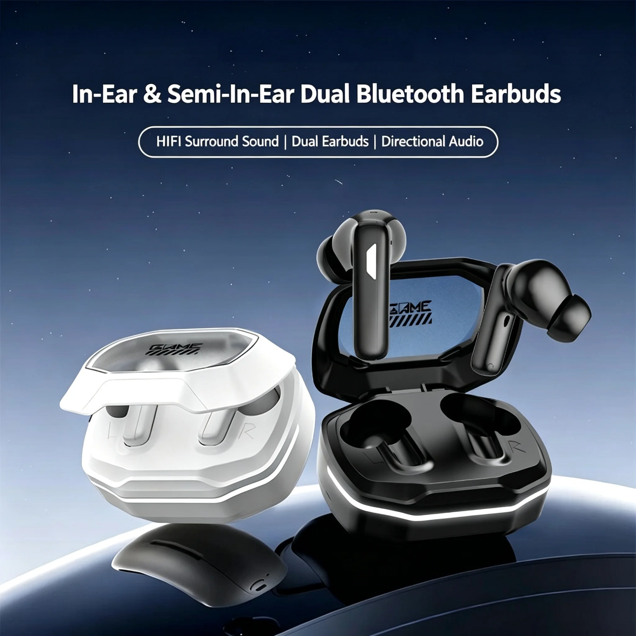 Double In Ear Wireless Bluetooth 6.0 HiFi Gaming Headphones Space Capsule Deep Noise Cancellation Low Latency Long Battery Life
Double In Ear Wireless Bluetooth 6.0 HiFi Gaming Headphones Space Capsule Deep Noise Cancellation Low Latency Long Battery Life