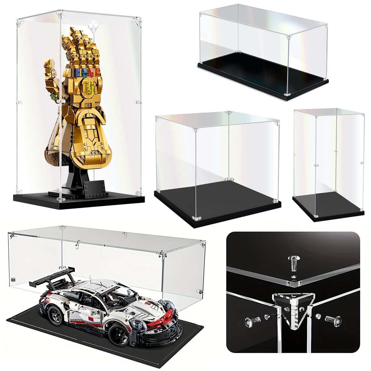 Acrylic Display Case for Figure Models,Building Blocks,Cars,and Collectibles Transparent Exhibition Box Dustproof Display Box
Acrylic Display Case for Figure Models,Building Blocks,Cars,and Collectibles Transparent Exhibition Box Dustproof Display Box