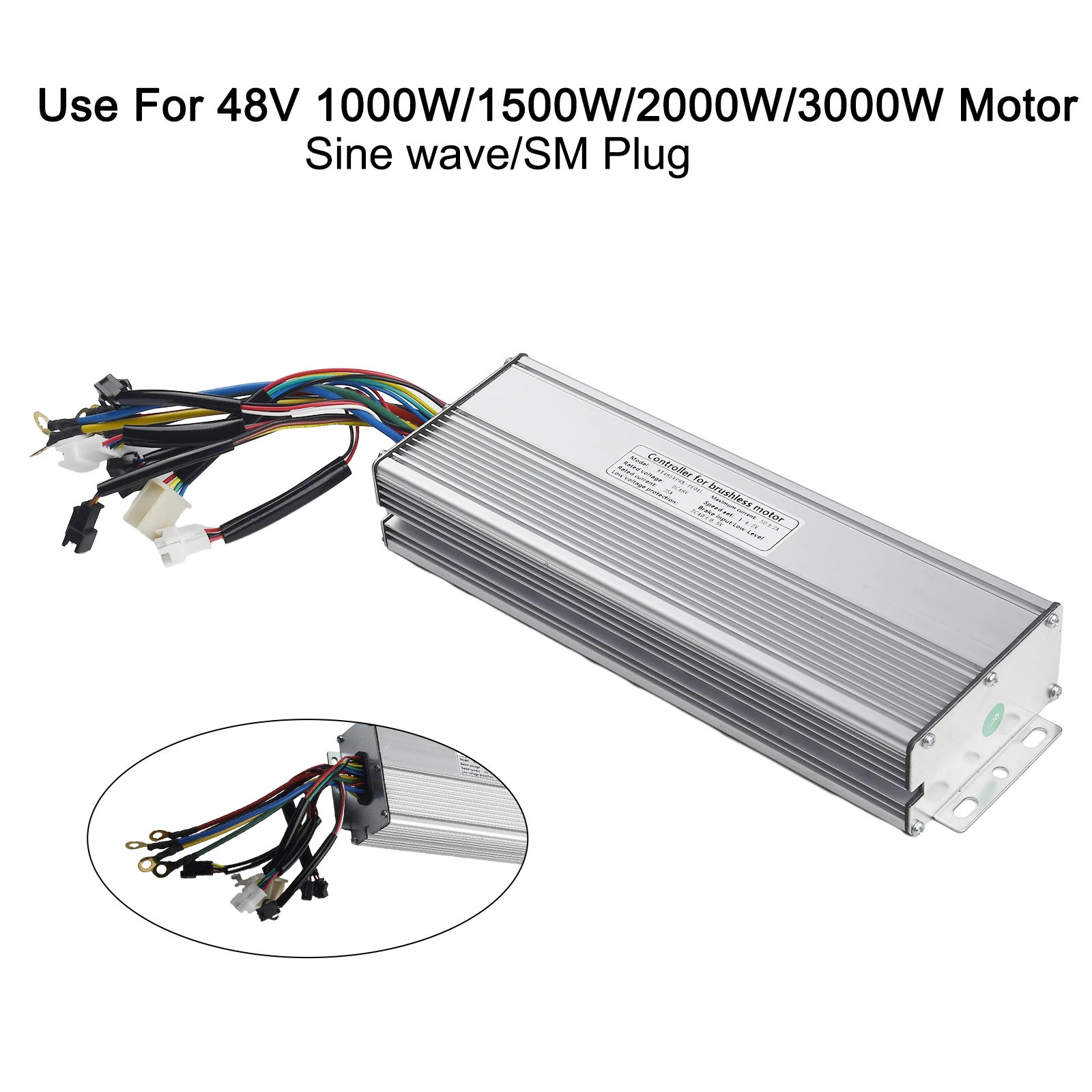 1pcs 48VKT-50A MTB Ebike Sinewave Controller With Lightline For 3000W Brushless Motor E-Bicycle Controller Conversion Kit Parts
1pcs 48VKT-50A MTB Ebike Sinewave Controller With Lightline For 3000W Brushless Motor E-Bicycle Controller Conversion Kit Parts