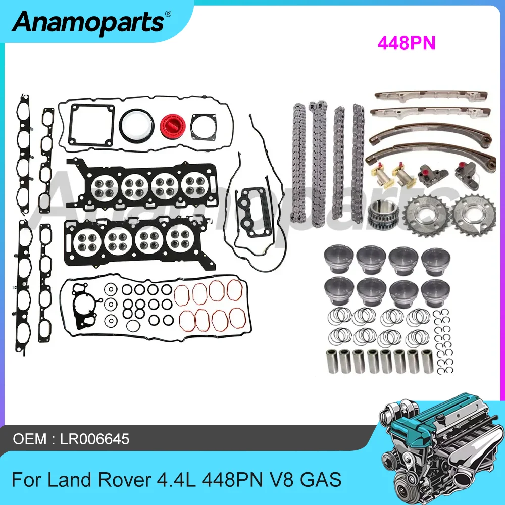 Engine Head Gasket Set Piston Set Timing Chain Kit For 05-09 Land Rover Discovery III Range Rover III 4.4 T L V8 448PN LR006645
Engine Head Gasket Set Piston Set Timing Chain Kit For 05-09 Land Rover Discovery III Range Rover III 4.4 T L V8 448PN LR006645