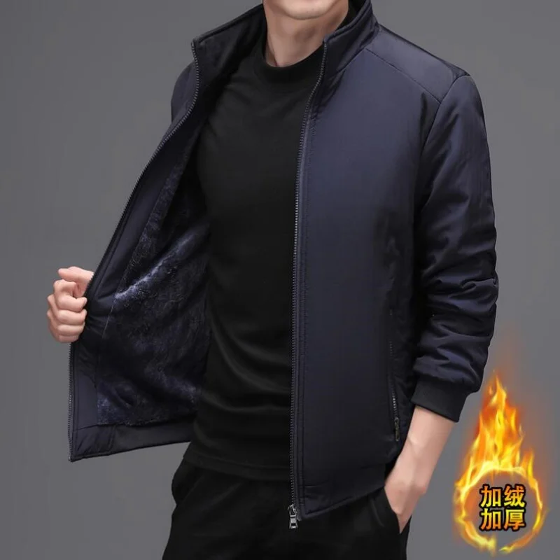 Autumn Winter Men Casual Jackets Fleece Liner Warm Solid Stand Collar Business Jackets Zipper Coat Male Jacket Outwear
Autumn Winter Men Casual Jackets Fleece Liner Warm Solid Stand Collar Business Jackets Zipper Coat Male Jacket Outwear