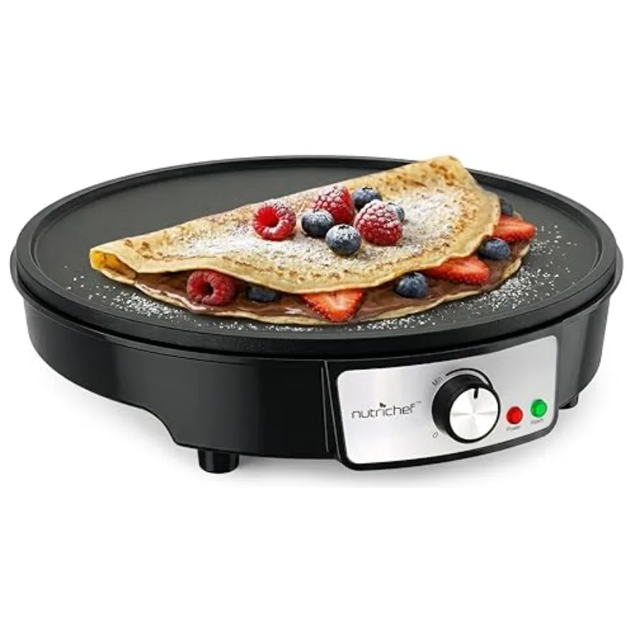 Electric Crepe Maker Griddle Cooktop with Nonstick 12 Inch Aluminum Hot Plate for Perfectly Cooked Crepes Pancakes and Breakfas
Electric Crepe Maker Griddle Cooktop with Nonstick 12 Inch Aluminum Hot Plate for Perfectly Cooked Crepes Pancakes and Breakfas