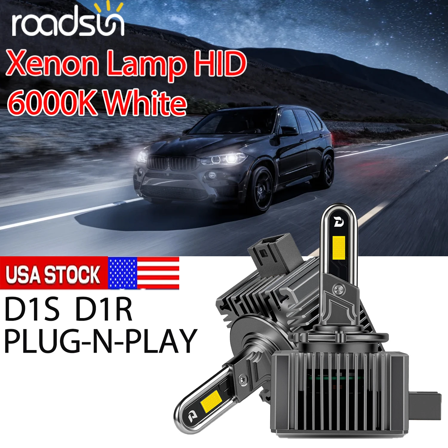 Roadsun 2 Piece D1S LED Headlights Bulb Canbus 80W Super Xenon Lamp HID D1S D1R 30PCS CSP Chips Car Bulbs Plug-N-Play
Roadsun 2 Piece D1S LED Headlights Bulb Canbus 80W Super Xenon Lamp HID D1S D1R 30PCS CSP Chips Car Bulbs Plug-N-Play