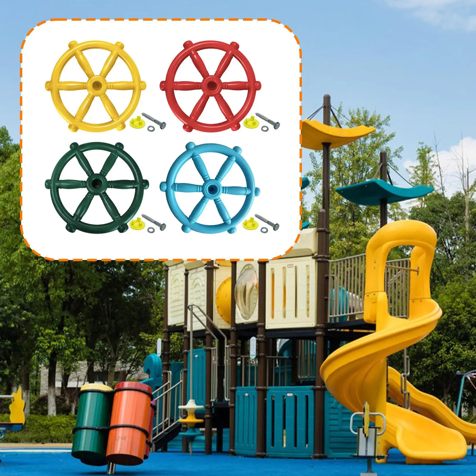 Игрушечное рулевое колесо пиратского корабля, реквизит для спортзала, аксессуар для детских площадок, приставка для уличных качелей и домиков на дереве
Игрушечное рулевое колесо пиратского корабля, реквизит для спортзала, аксессуар для детских площадок, приставка для уличных качелей и домиков на дереве