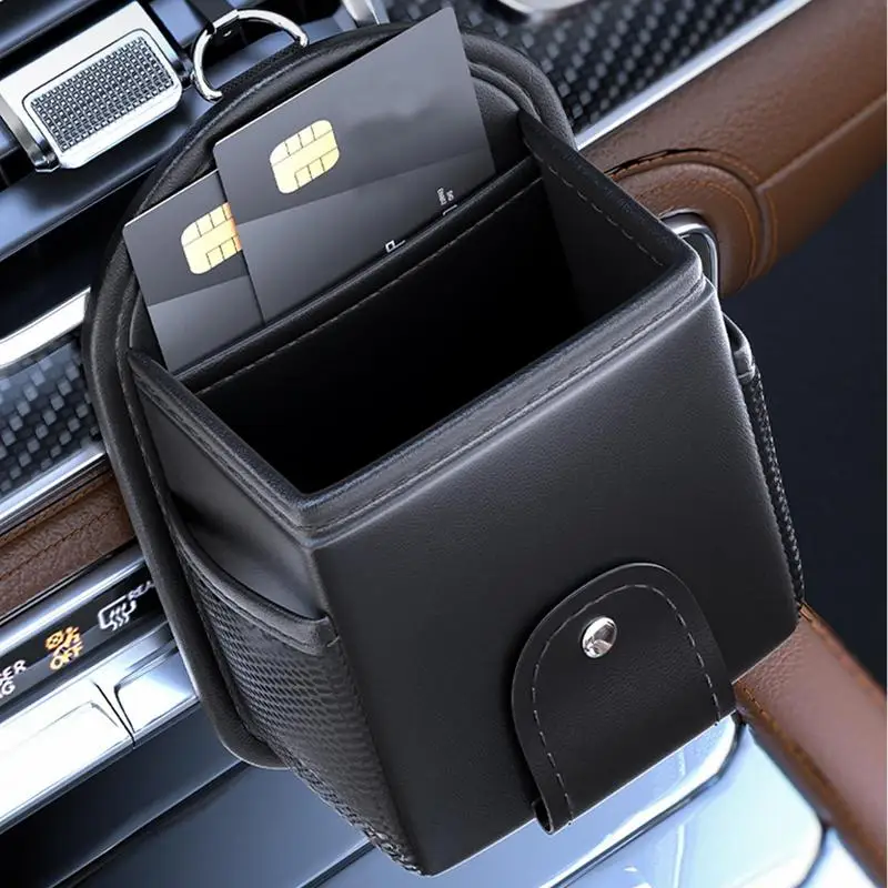 Universal PU Leather Car Outlet Air Vent Trash Box Auto Mobile Phone Holder Bag Pouch Organizer Hanging Box Car Accessories
Universal PU Leather Car Outlet Air Vent Trash Box Auto Mobile Phone Holder Bag Pouch Organizer Hanging Box Car Accessories