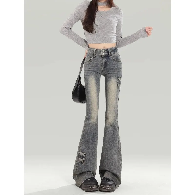 Women's High Waist Flare Jeans Retro American Style Slim Fit Stretch Bootcut Denim Pants
Women's High Waist Flare Jeans Retro American Style Slim Fit Stretch Bootcut Denim Pants