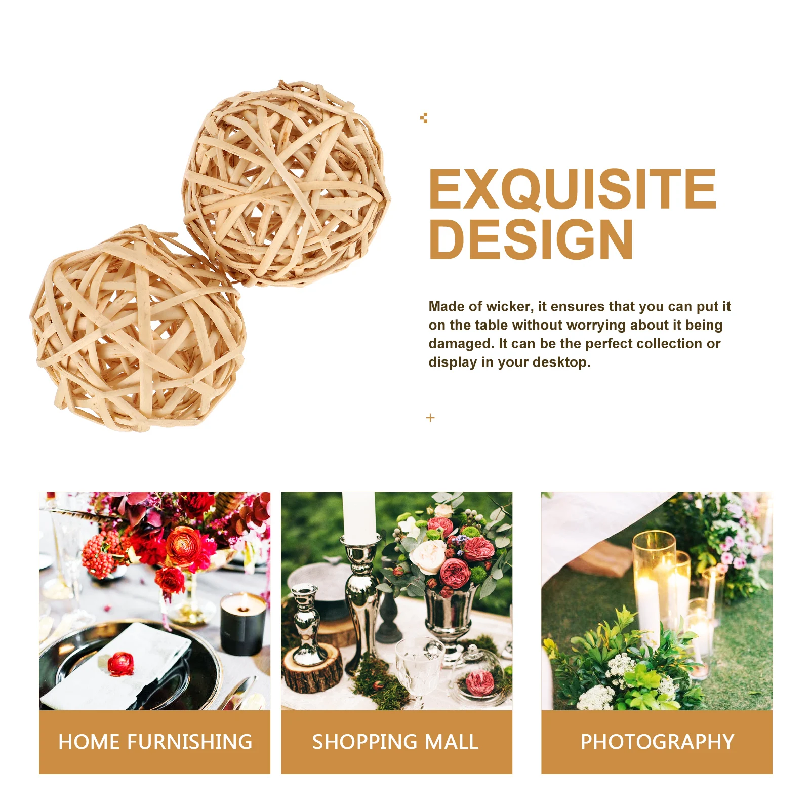 Rattan Woven Balls 15cm Decorative Hanging Ornaments for Party Christmas DIY Scene Layout Rattan Ball Decorations
Rattan Woven Balls 15cm Decorative Hanging Ornaments for Party Christmas DIY Scene Layout Rattan Ball Decorations