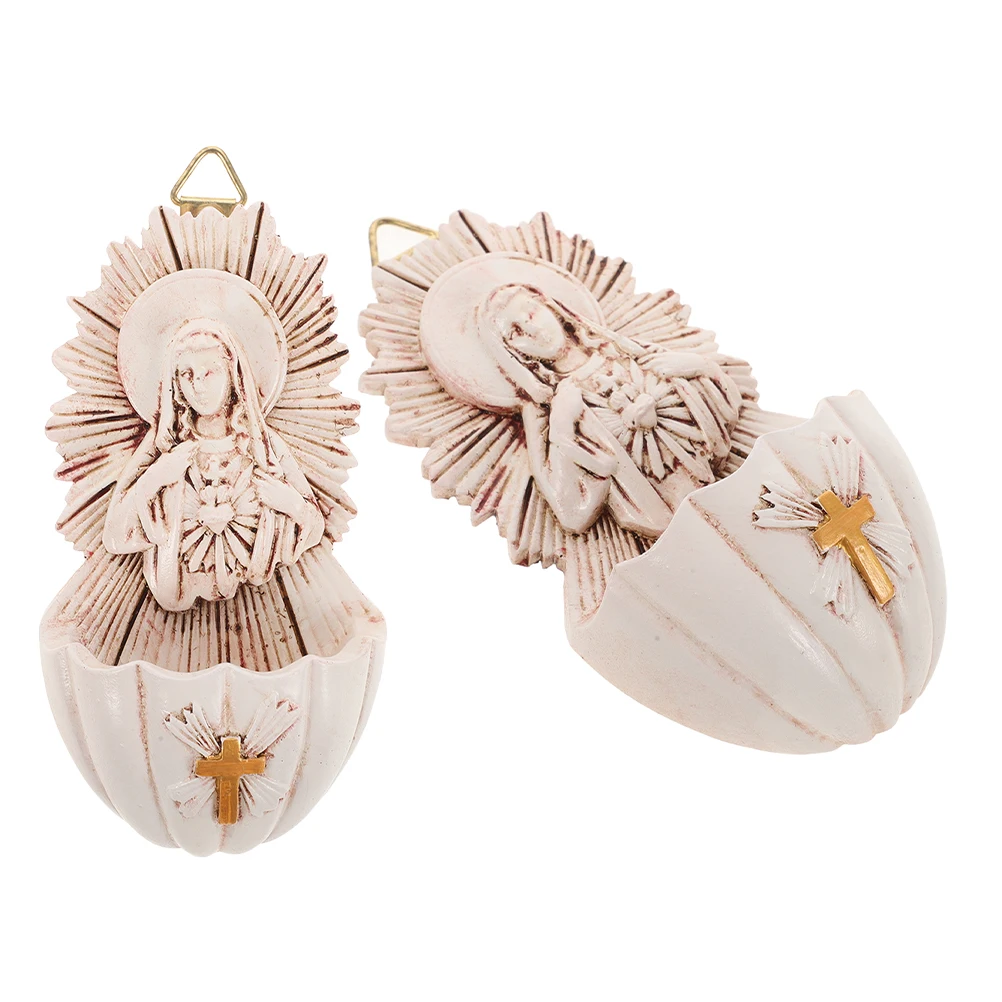 2Pcs Holy Water Font Wall Hanging Resin Decoration Statue Living Room Religious Gifts Storage Font
2Pcs Holy Water Font Wall Hanging Resin Decoration Statue Living Room Religious Gifts Storage Font