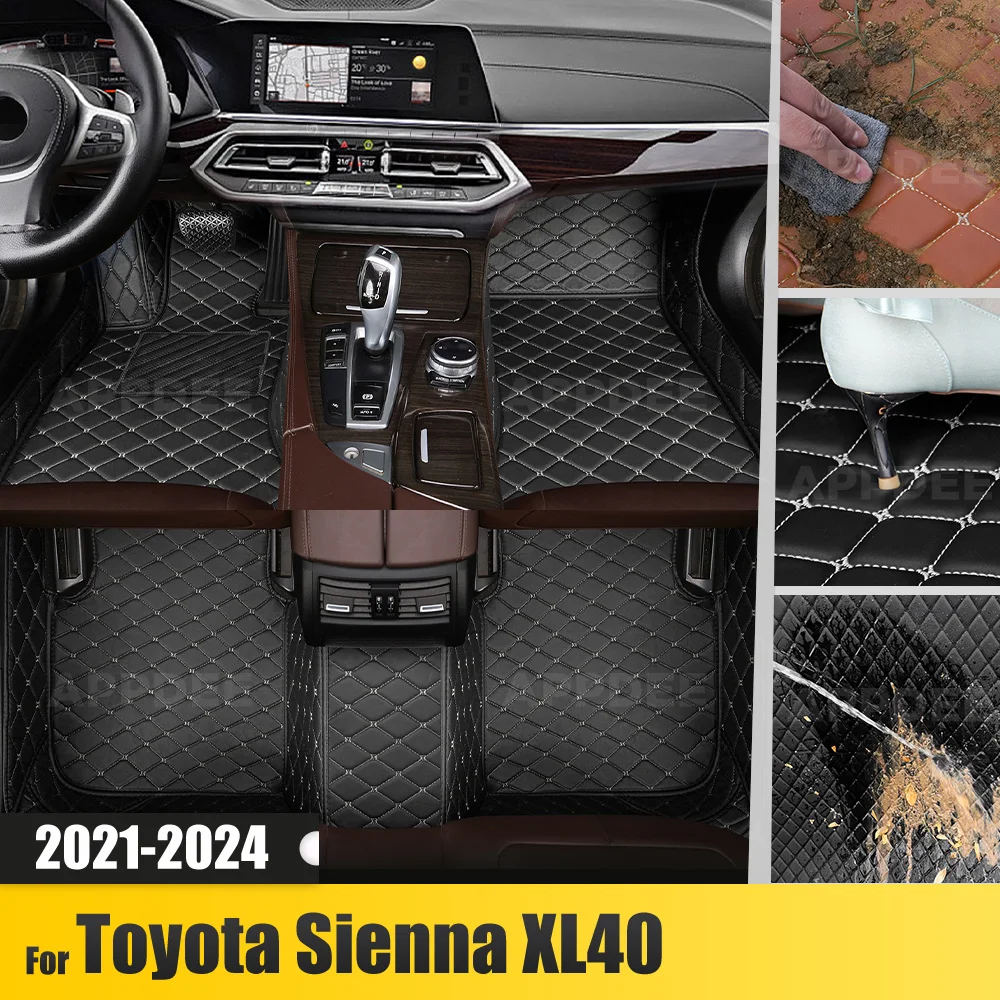 Car Floor Mats For Toyota Sienna XL40 2021-2024 2022 2023 Custom Auto Foot Pads Automobile Carpet Cover Interior Accessories
Car Floor Mats For Toyota Sienna XL40 2021-2024 2022 2023 Custom Auto Foot Pads Automobile Carpet Cover Interior Accessories