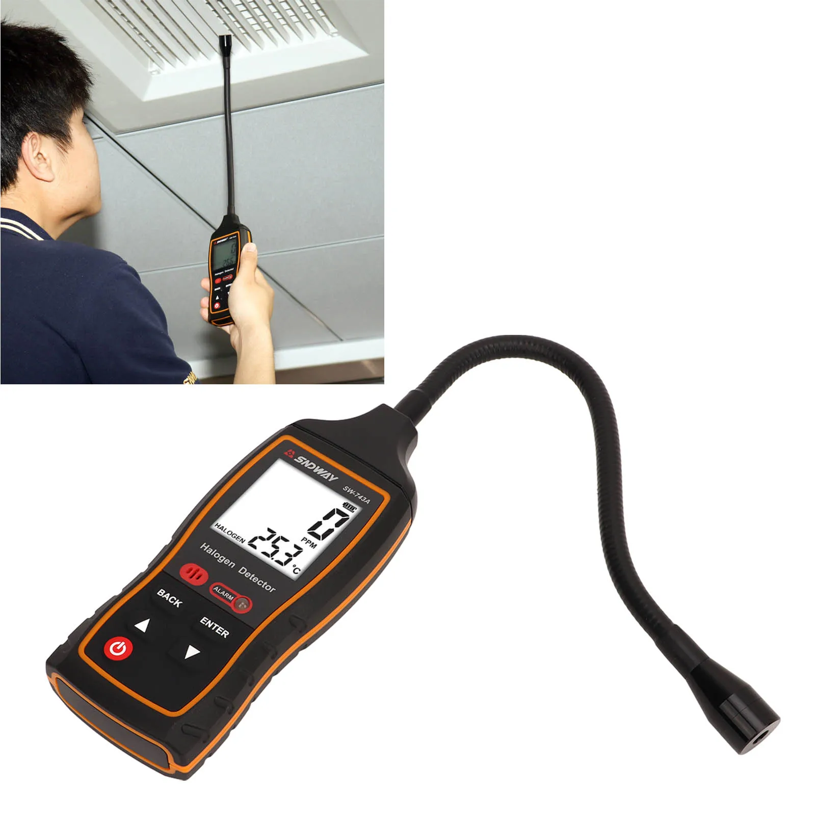 Детектор утечек кондиционеров с быстрым откликом, ЖК-дисплеем, тестер утечек фреона от 0 до 1000 PPM для систем охлаждения
Детектор утечек кондиционеров с быстрым откликом, ЖК-дисплеем, тестер утечек фреона от 0 до 1000 PPM для систем охлаждения