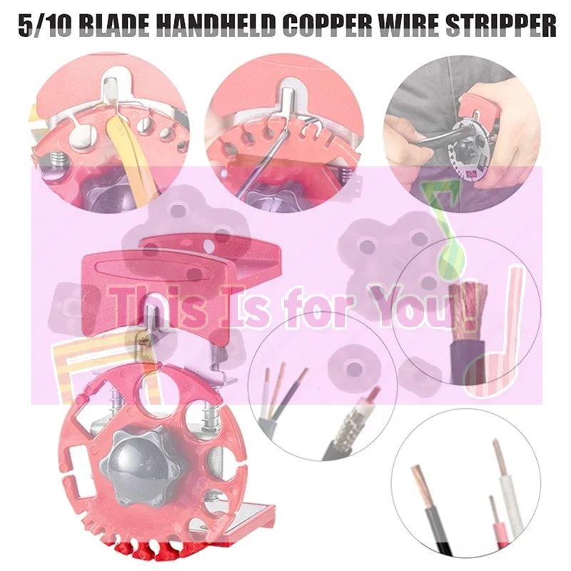 【MA】5/10 Blade Handheld Copper Wire Stripper Fast Cable Stripper Wire Stripper Pliers Handheld Wire Stripper Pliers
【MA】5/10 Blade Handheld Copper Wire Stripper Fast Cable Stripper Wire Stripper Pliers Handheld Wire Stripper Pliers
