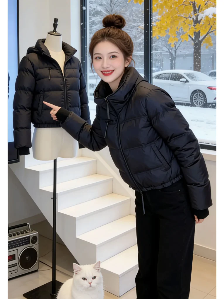 Зимняя утепленная хлопковая куртка-пуховик для женщин, модное корейское пальто свободного кроя с капюшоном, однотонное, с карманами
Зимняя утепленная хлопковая куртка-пуховик для женщин, модное корейское пальто свободного кроя с капюшоном, однотонное, с карманами