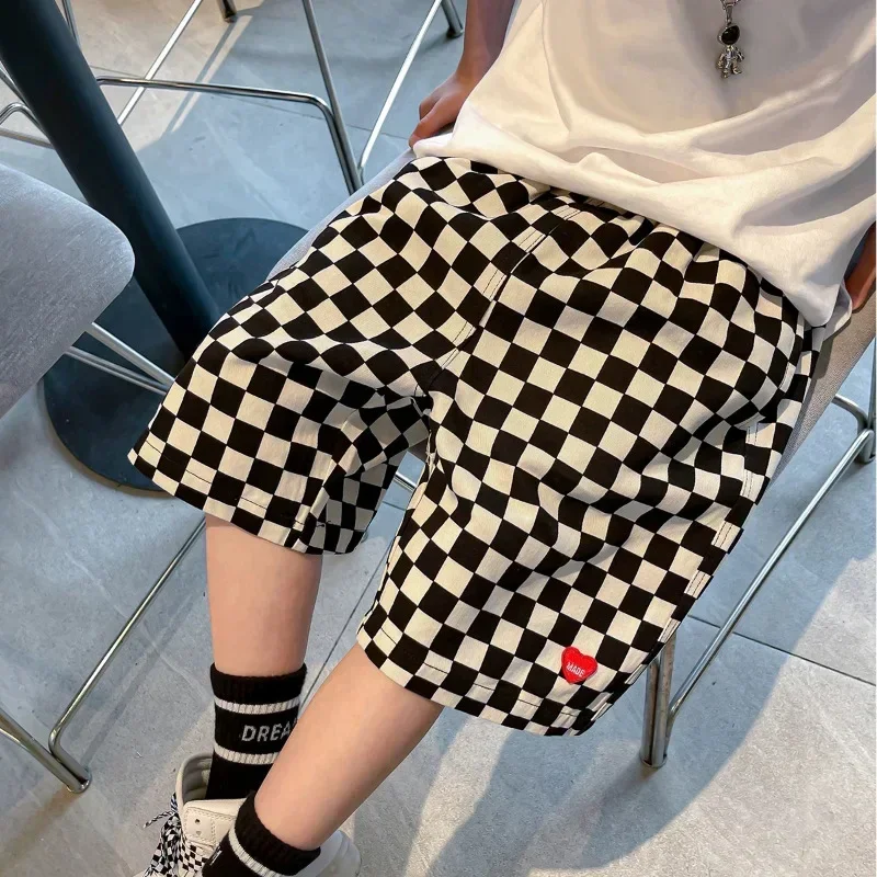 New 2025 Boys Summer Fashion Loose Five-point Pants Kids Casual Checkerboard Plaid Thin Shorts Trousers Teen Children's Clothing
New 2025 Boys Summer Fashion Loose Five-point Pants Kids Casual Checkerboard Plaid Thin Shorts Trousers Teen Children's Clothing