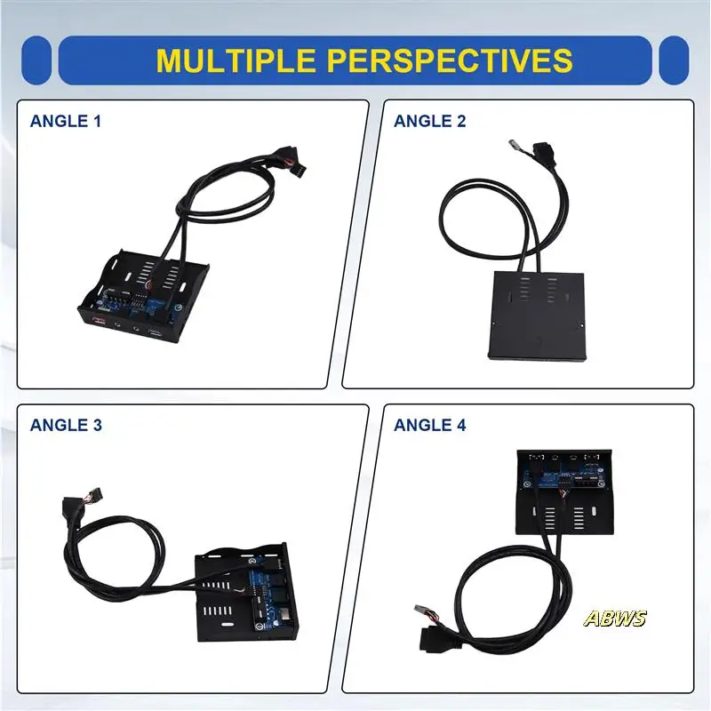 PC Front Panel USB Hub, 2 USB3.0 Ports & Microphone/Earphone Jack, Quick BC1.2 Charge For 3.5Inch Bay
PC Front Panel USB Hub, 2 USB3.0 Ports & Microphone/Earphone Jack, Quick BC1.2 Charge For 3.5Inch Bay