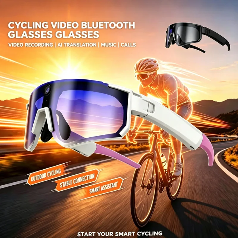 New M95 HD 800W-Pixel Photo and Video Sports AI Glasses with Camera Bluetooth and Sun Protection for Outdoor Cycling
New M95 HD 800W-Pixel Photo and Video Sports AI Glasses with Camera Bluetooth and Sun Protection for Outdoor Cycling