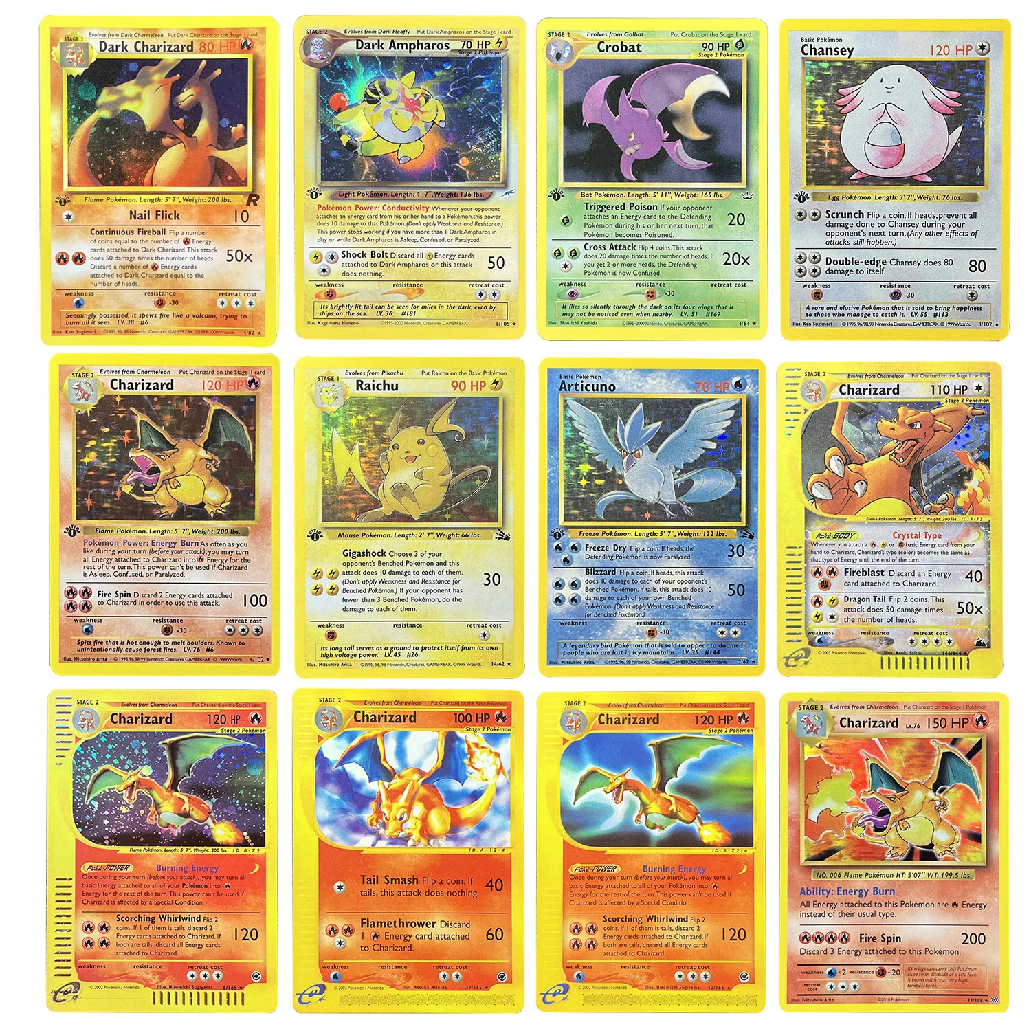 PKM Proxy Cards Charizard Clefable Clefairy Crobat Hobbies Редкая коллекция боевых карт игрушки подарки
PKM Proxy Cards Charizard Clefable Clefairy Crobat Hobbies Редкая коллекция боевых карт игрушки подарки