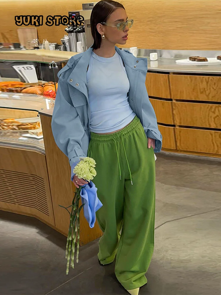 Уличная ветровка с тонкой талией и завязками, женская синяя однобортная куртка с длинными рукавами и карманами, осень 2024, женские пальто
Уличная ветровка с тонкой талией и завязками, женская синяя однобортная куртка с длинными рукавами и карманами, осень 2024, женские пальто