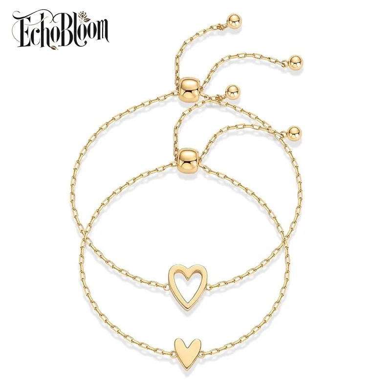 Elegance Matching Heart Bracelets 18K Gold Plated Brass Y2K Chain Bangles Minimalist Jewelry for Couple
Elegance Matching Heart Bracelets 18K Gold Plated Brass Y2K Chain Bangles Minimalist Jewelry for Couple