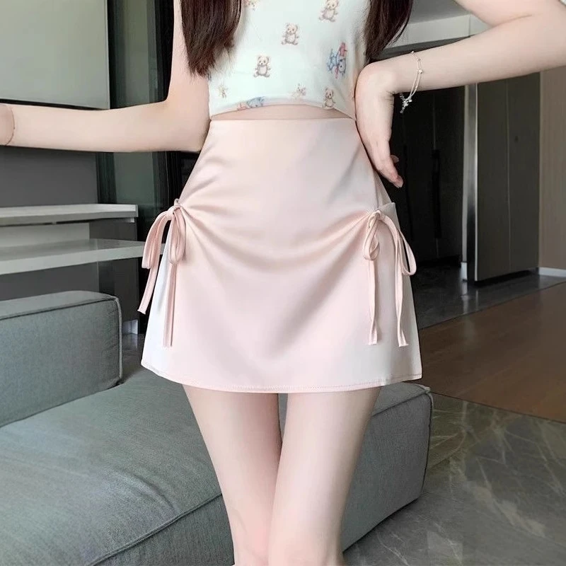 Women's Thin Style Anti-exposure High Waist Slimming A-line Hip Pink Bow Hot Girl Skirt
Women's Thin Style Anti-exposure High Waist Slimming A-line Hip Pink Bow Hot Girl Skirt