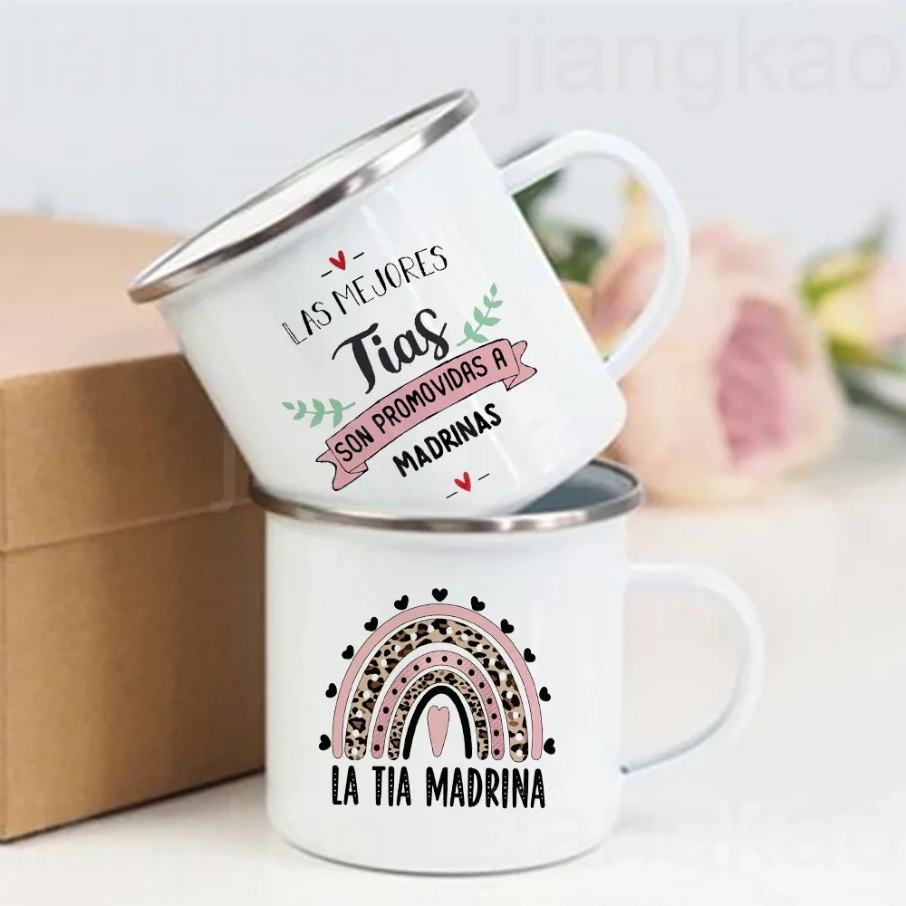 The Best Aunts Are Promoted To Godmother Print Mug Pregnancy Announcement Coffee Cup Drinks Milk Enamel Mugs Gift for Godmother
The Best Aunts Are Promoted To Godmother Print Mug Pregnancy Announcement Coffee Cup Drinks Milk Enamel Mugs Gift for Godmother