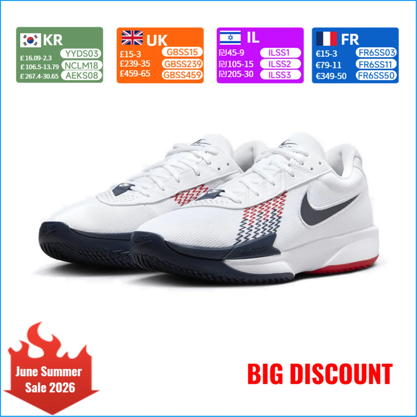 Nike Air Zoom G.T. CUT Men's/Women's Basketball Shoes Slip-Resistant, Lightweight Support, Cushioning, Durable FB2598-104
Nike Air Zoom G.T. CUT Men's/Women's Basketball Shoes Slip-Resistant, Lightweight Support, Cushioning, Durable FB2598-104