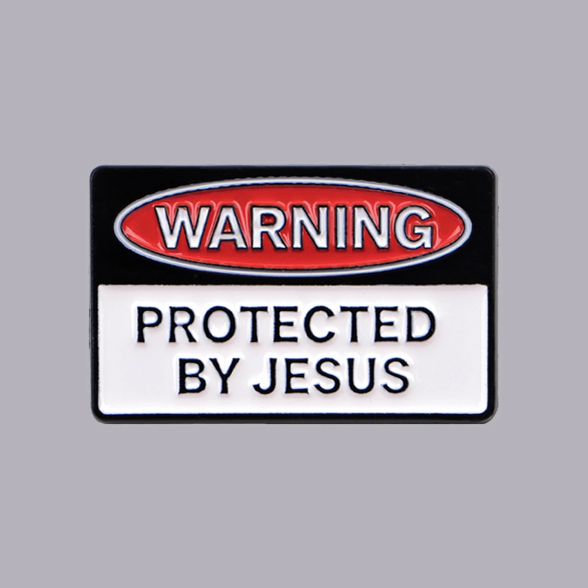 Warning Protected By Jesus Text Enamel Pin Funny Quote Brooches Lapel Pins Badges on Backpack Clothes Accessories Jewelry Gifts
Warning Protected By Jesus Text Enamel Pin Funny Quote Brooches Lapel Pins Badges on Backpack Clothes Accessories Jewelry Gifts