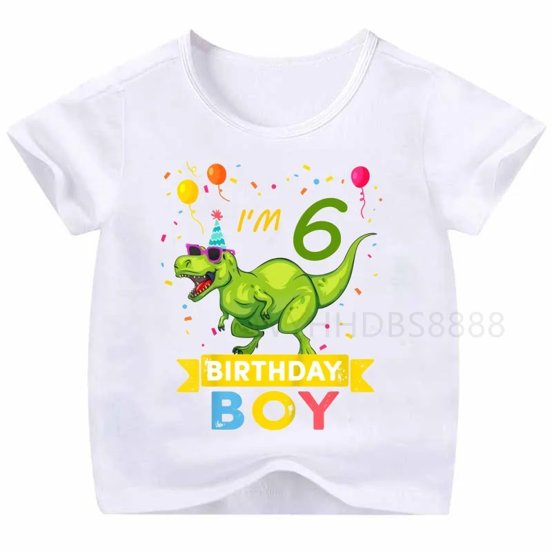 New Fashion Short Sleeve Children's T-shirt Cartoon Dinosaur T Shirt Number 3-10 Print Tshirt for Baby Kids Boys/girls White
New Fashion Short Sleeve Children's T-shirt Cartoon Dinosaur T Shirt Number 3-10 Print Tshirt for Baby Kids Boys/girls White