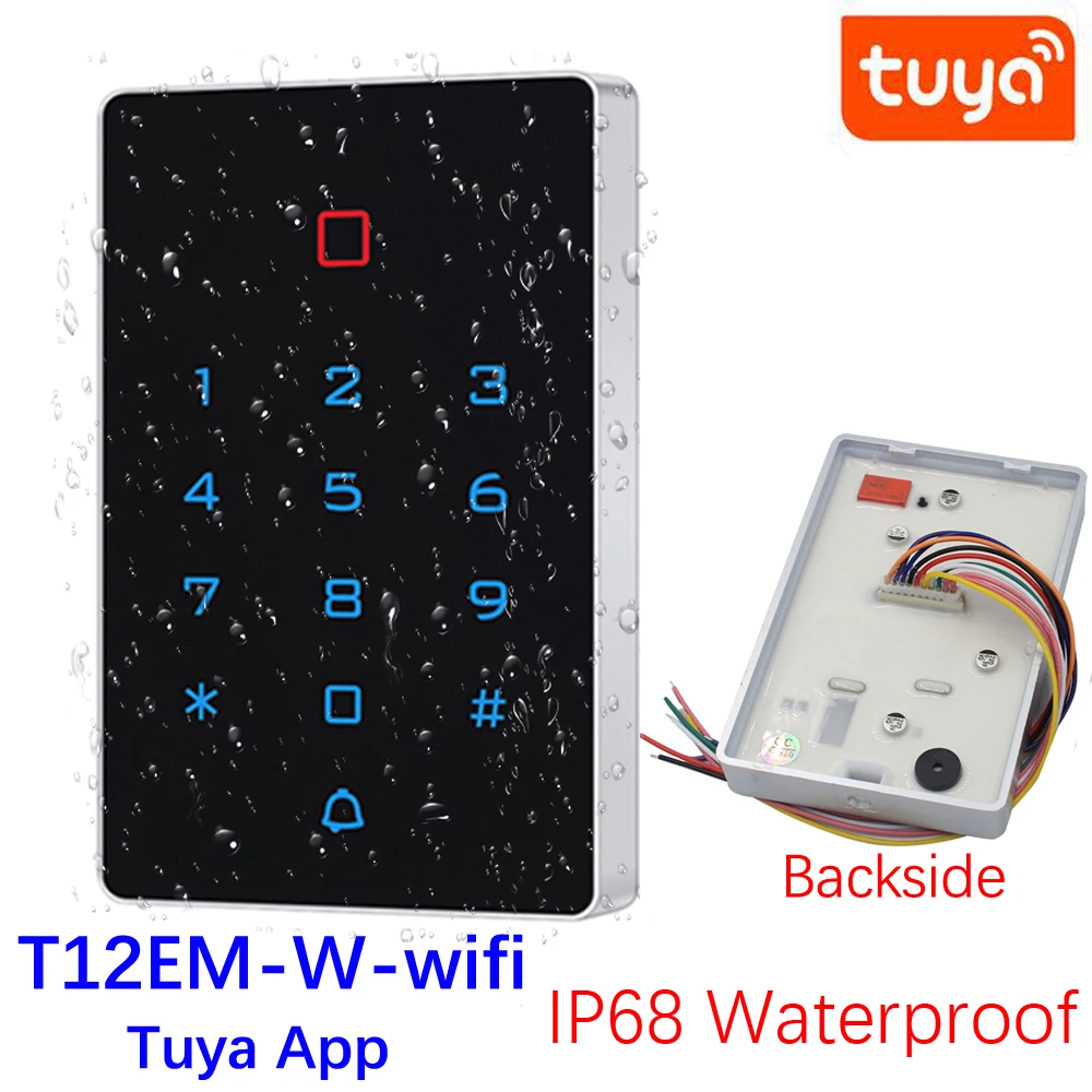 IP68 Waterproof Backlit Touch Keypad Wifi bluetooth Access Control 125Khz 13.56Mhz RFID Standalone Access Controller Tuya App
IP68 Waterproof Backlit Touch Keypad Wifi bluetooth Access Control 125Khz 13.56Mhz RFID Standalone Access Controller Tuya App