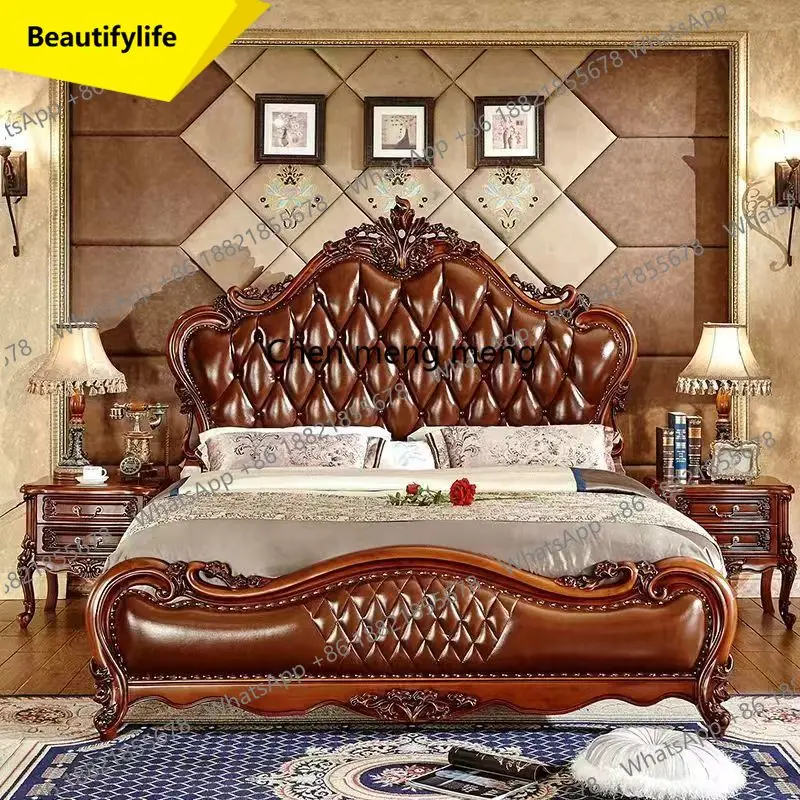 X188 Vintage Frame Luxury Bed Aesthetics Fashionable Soft Design High Quality Apartment Bed Simple Wedding Cheap Muebles Furnitu
X188 Vintage Frame Luxury Bed Aesthetics Fashionable Soft Design High Quality Apartment Bed Simple Wedding Cheap Muebles Furnitu