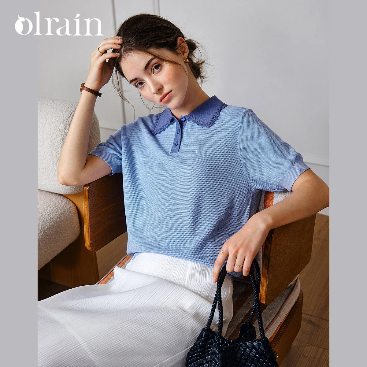OLrain Women Knitwear 2025 Summer POLO Neck Knitted Sweaters Fashion Style Color Matching French Commuteing Pullovers O57XZ96933
OLrain Women Knitwear 2025 Summer POLO Neck Knitted Sweaters Fashion Style Color Matching French Commuteing Pullovers O57XZ96933