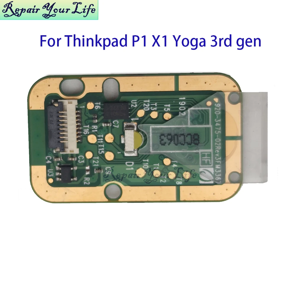 Fingerprint Module For Lenovo ThinkPad P1 X1 Yoga 3rd Gen X1 Extreme 20MG Laptop Touch Finger print Reader Board 01AY940 01AY941
Fingerprint Module For Lenovo ThinkPad P1 X1 Yoga 3rd Gen X1 Extreme 20MG Laptop Touch Finger print Reader Board 01AY940 01AY941
