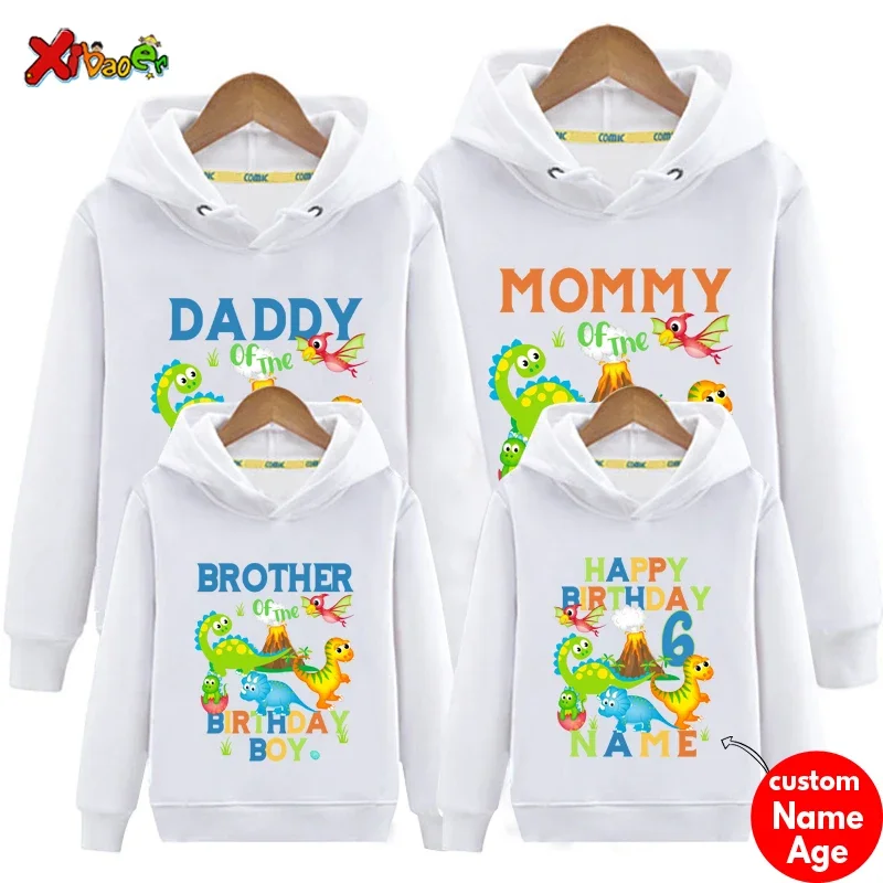 Dinosaur Birthday Sweatshirt Family Matching Outfit Personalized Name Boy Hoodie T-rex T Shirt Clothes Outfit Baby Hoodies Gift
Dinosaur Birthday Sweatshirt Family Matching Outfit Personalized Name Boy Hoodie T-rex T Shirt Clothes Outfit Baby Hoodies Gift