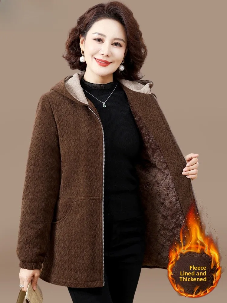 Faionable Thiened Autumn Winter Jaet for Middle-Aged Mothers Warm Fce Lined Cotton Coat Sli Cottonwear for ...
Faionable Thiened Autumn Winter Jaet for Middle-Aged Mothers Warm Fce Lined Cotton Coat Sli Cottonwear for ...