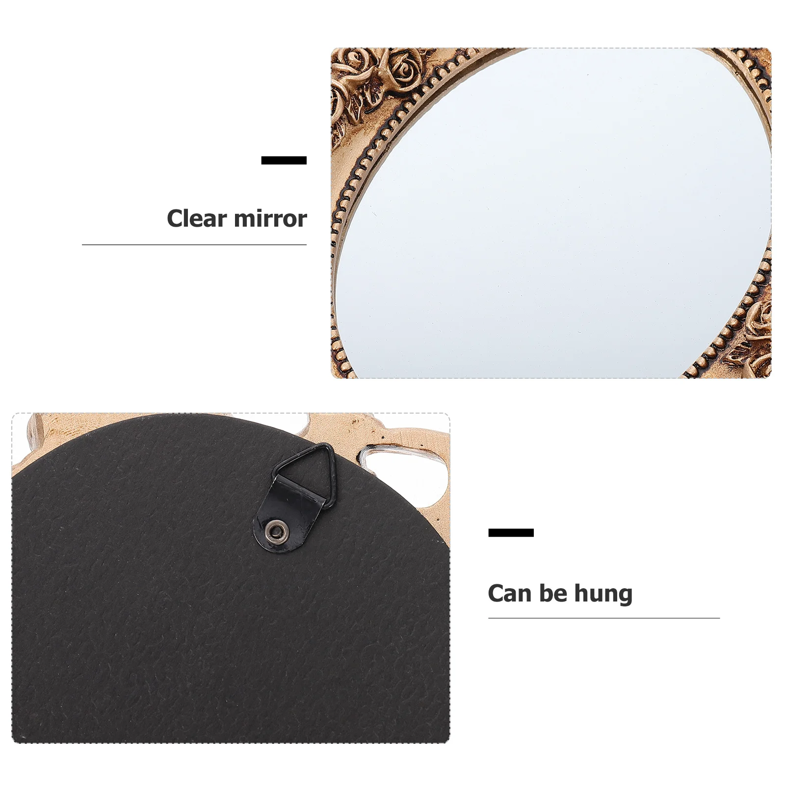 Vintage Handheld Mirror Embossed Design Compact Comfortable Handle Lightweight Portable High Definition Makeup Travel
Vintage Handheld Mirror Embossed Design Compact Comfortable Handle Lightweight Portable High Definition Makeup Travel