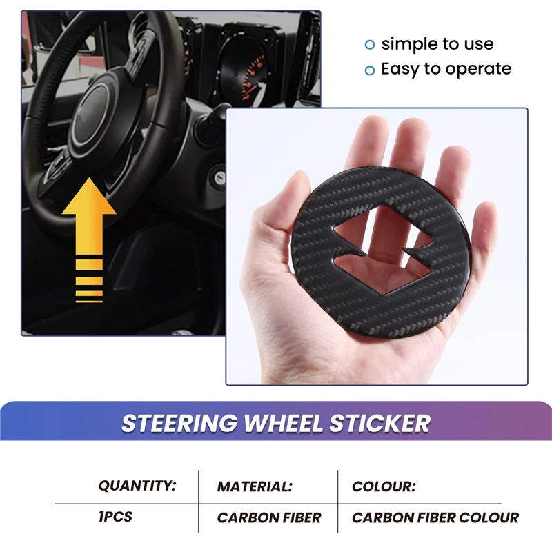 Leading-Edge-Real Carbon Fiber Steering Wheel Center Sticker Cover For Suzuki Jimny 2019 2020
Leading-Edge-Real Carbon Fiber Steering Wheel Center Sticker Cover For Suzuki Jimny 2019 2020