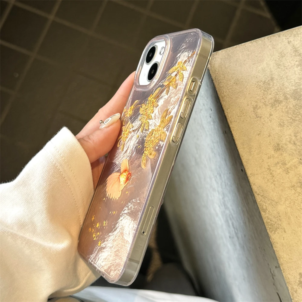 Gold Koi Fi Cute iPhone 4 5 pro Max Phone Case 3 New 2 Women 6 Anti-Fall 6 pro Max Glossy Double Layer 4 pro M...
Gold Koi Fi Cute iPhone 4 5 pro Max Phone Case 3 New 2 Women 6 Anti-Fall 6 pro Max Glossy Double Layer 4 pro M...