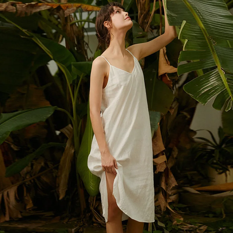 Vinatge 2023 Women 100% Linen Summer V-neck Sexy Spaghetti Strap Sleeveless Open Side Dress Vestidos Female Clothing Sundress
Vinatge 2023 Women 100% Linen Summer V-neck Sexy Spaghetti Strap Sleeveless Open Side Dress Vestidos Female Clothing Sundress